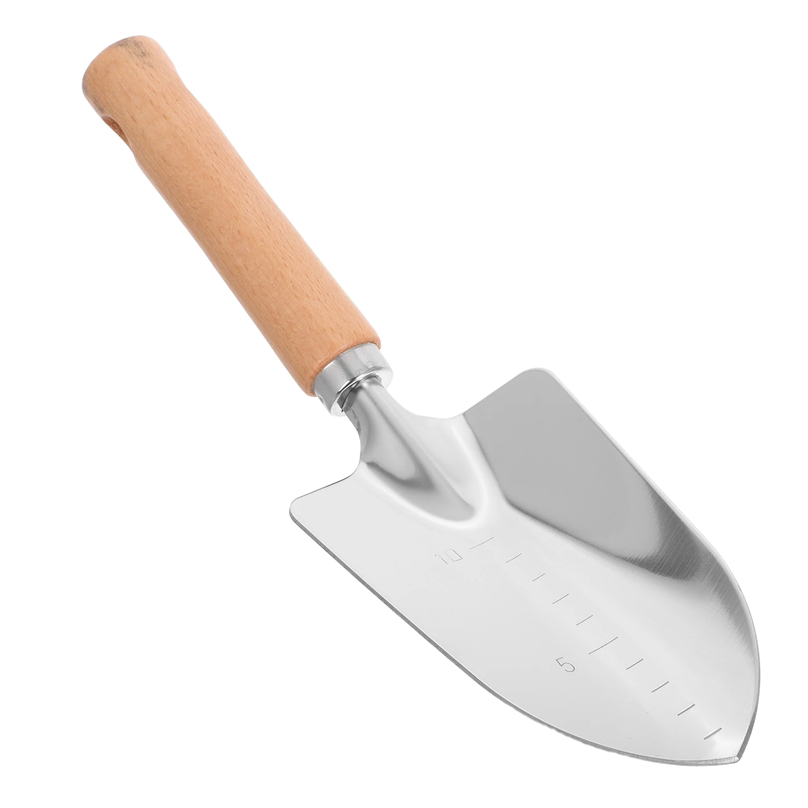 

Small Garden Shovel Wood Handle Comfortable Grip Sharp Steel Head Soil Dig Tool Planting Gardening Outdoor Indoor
