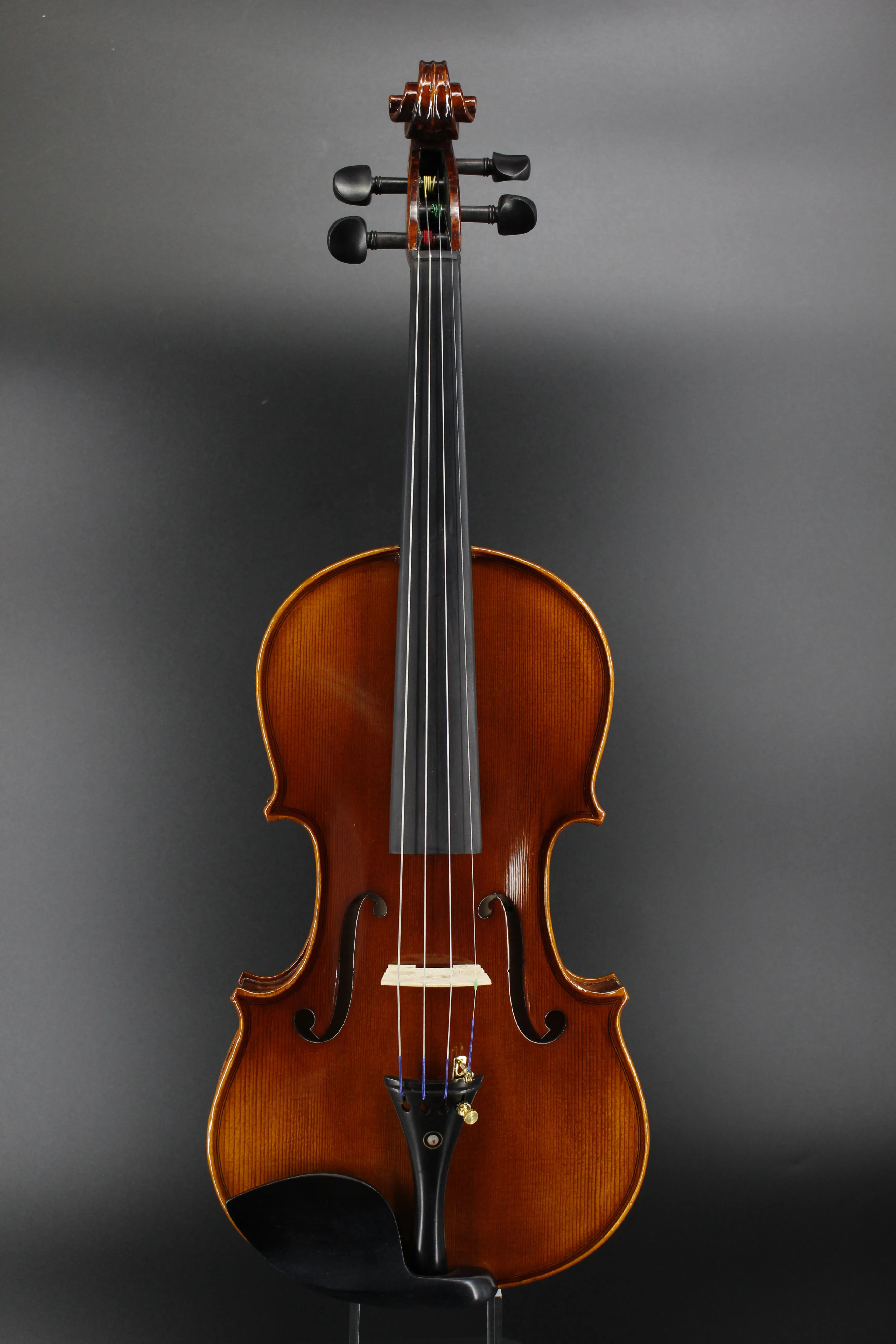 Tongling Factory Handmade High Grade Solid Spruce Natural Flame Violins For Sale