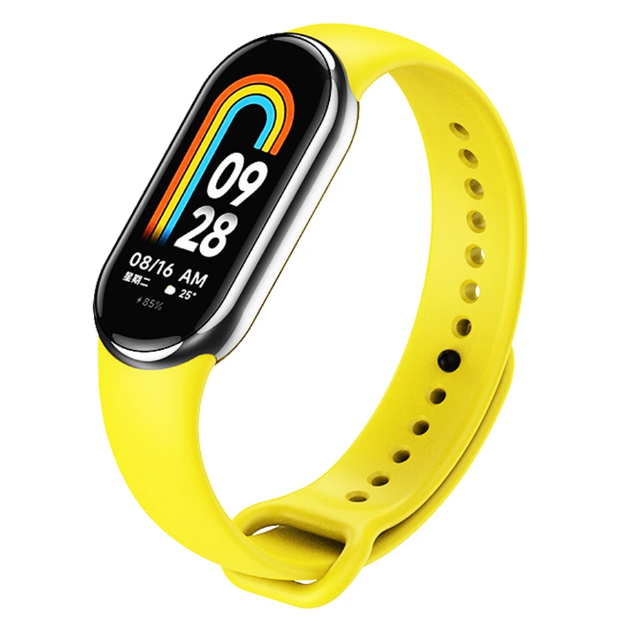 Siliconen Band Voor Xiaomi Mi Band 10 9 8 Polsband Sport Armband Polsbandjes Voor Mi Band 8/9/10 Smartwatch Accessoires