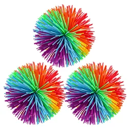 Rainbow Stringy Balls Sensory Fidget Toys For Kids Party Favors Outdoor Fun Games Pelotas Saltarinas Niños Juguetes Divertidos