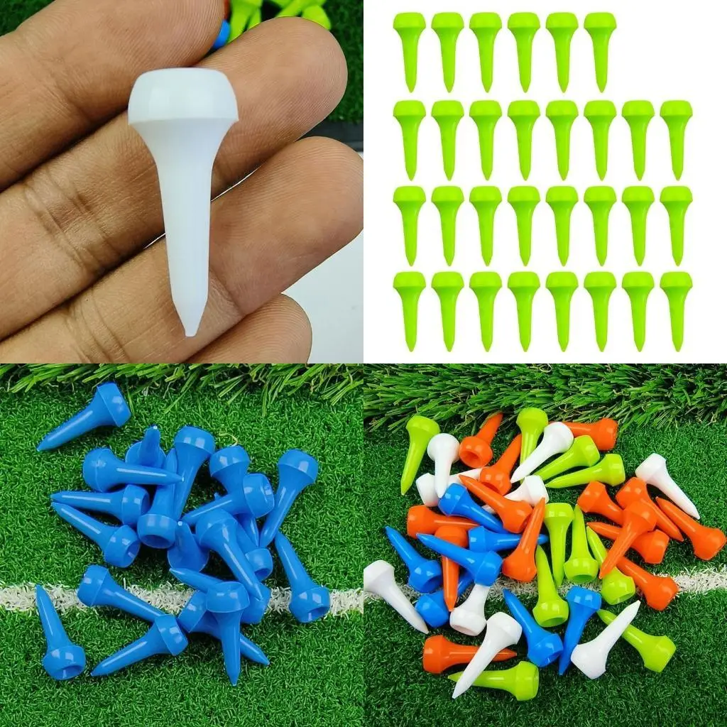 

Y1UC 30Pcs Mushroom Head Golf Tees Portable Golf Training Tool Golf Practice Tees