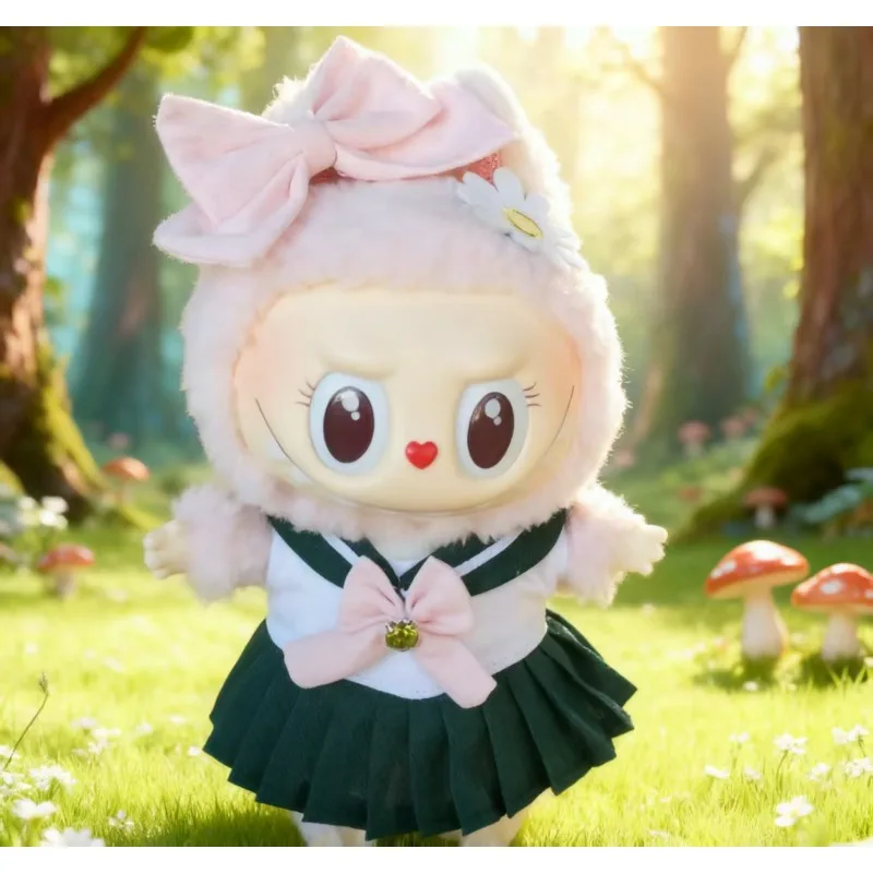 

17 см кукла Labubu, милая матросская форма, одежда, красивая виниловая кукла в стиле воина для девочек, Labubu, подарки для сидения на вечеринку