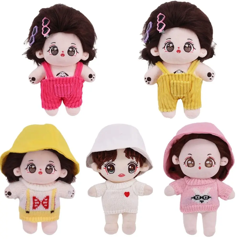 Casual 20cm Cotton Doll Miniature Hat Hand-made Multiple Styles Doll Clothes DIY Replacement Bucket Hat Doll