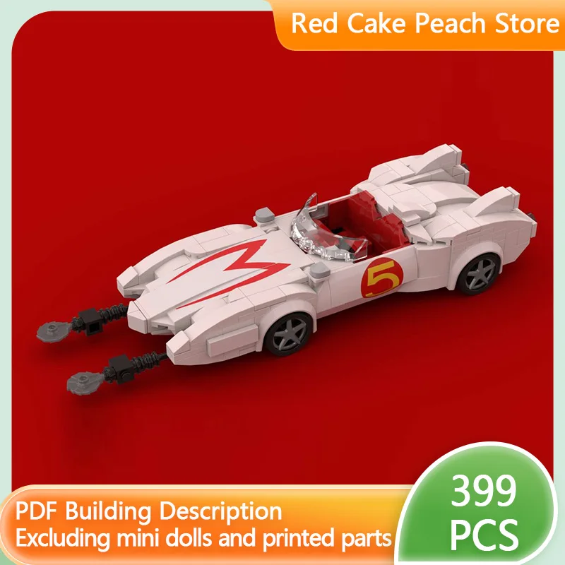 

Популярная аниме-модель городского автомобиля MOC, строительные кирпичи, гоночный автомобиль, модульная технология, детские праздничные подарки, сборные игрушки, костюм