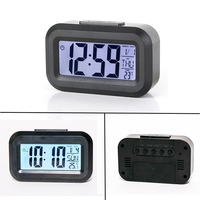 Mini Smart Alarm Clock Temperature Display Desktop Silent Clock Bedside Alarm Clock Student Wake Up Alarm Clock Home Decorations
