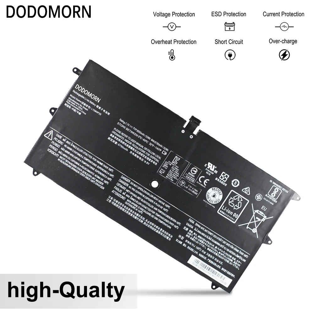 DODOMORN L15M4P20 Laptop Battery For Lenovo Yoga 4S 900S 900S-12 900S 12ISK Notebook L15L4P20 Replace parts 2-year warranty 53Wh