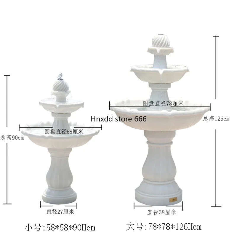 European garden fountain villa decoration solar circulating water ornament