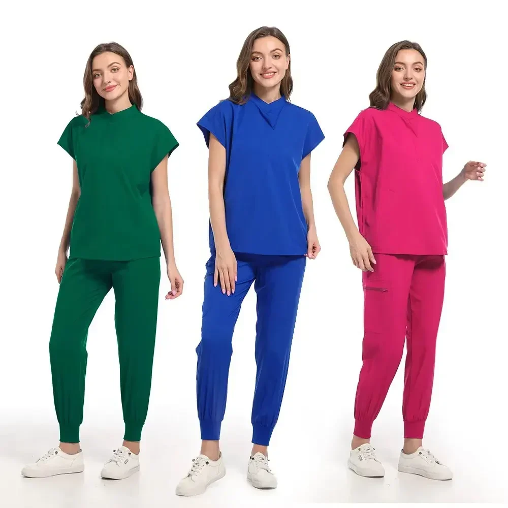 

Multi Colors Customization Nursing Scrub Sets Women And Men Nurse Set Doctor Workwear Surgical Uniforms Factory Wholesale Supply