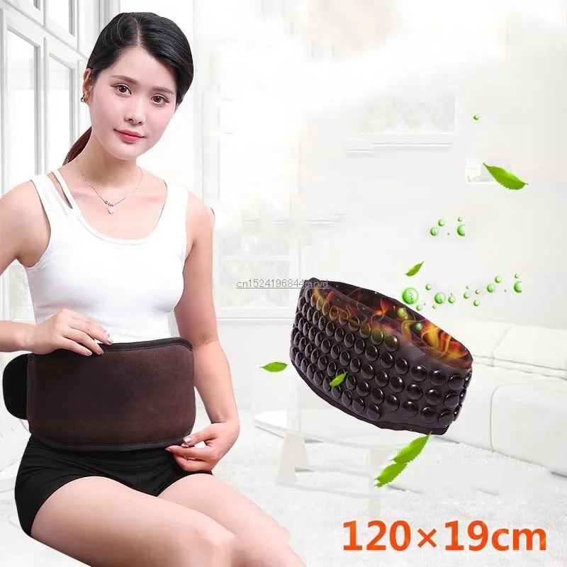 Germanium stone belt belt ms tomalin fever electric heating belt warm lumbar warm warm stomach to relieve back pain