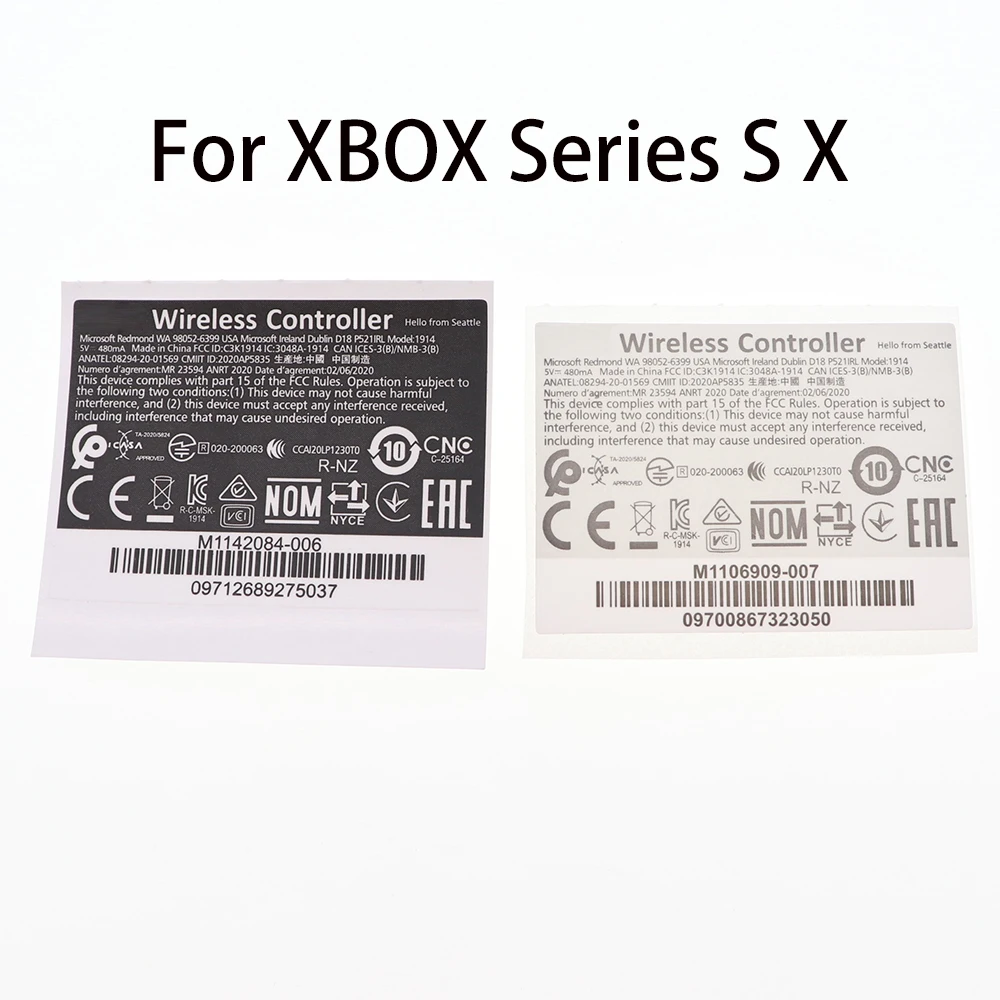 1 pcs For XBOX Series S/X Skin Sticker Stickers Skins For XBOX 360/ONE Slim S/Elite Handle Label Back Sticker Controller