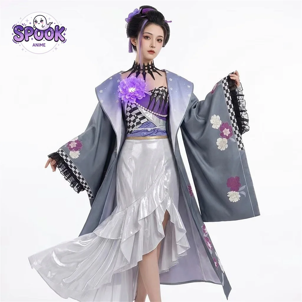 Vestido Kimono Vulpisfoglia Out of Focus, Cosplay de Arknights, Colaboración con Monster Hunter, Uniforme de Juego de Roles para Mujer, Fiesta de Halloween