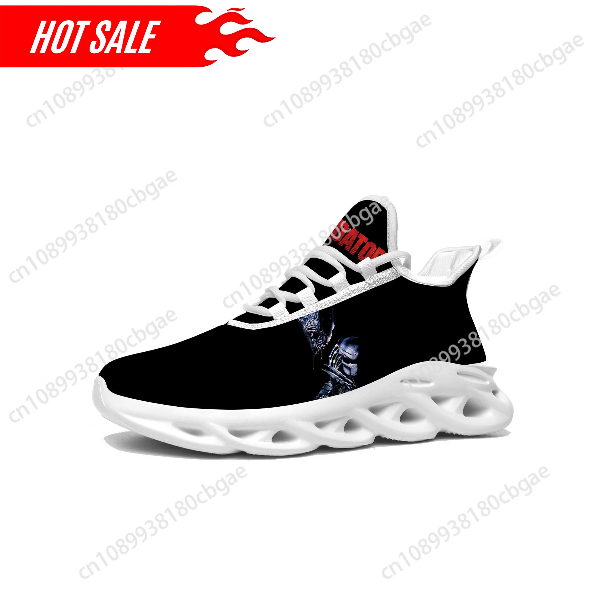 

Hot The Predator Alien Movie Flats Sneakers Mens Womens Sports Shoes High Quality Sneaker Lace Up Mesh Footwear custom made Shoe