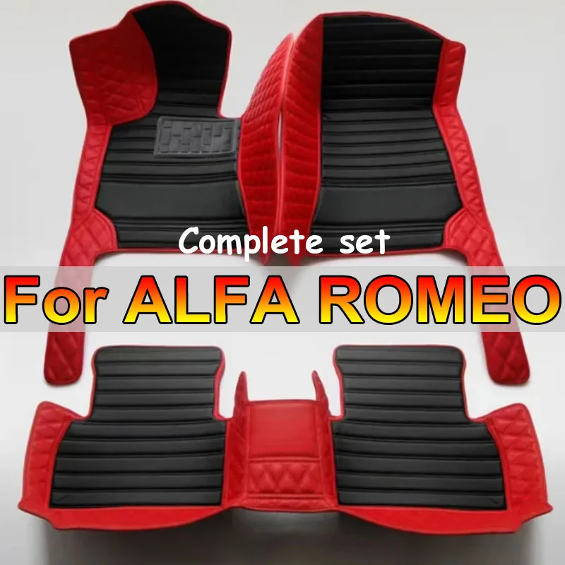 Tapis de Sol de Voiture pour ALFA ROMEO 147 2000-2010, en Cuir Polymère, Imperméable, Luxueux, Accessoires Automobiles