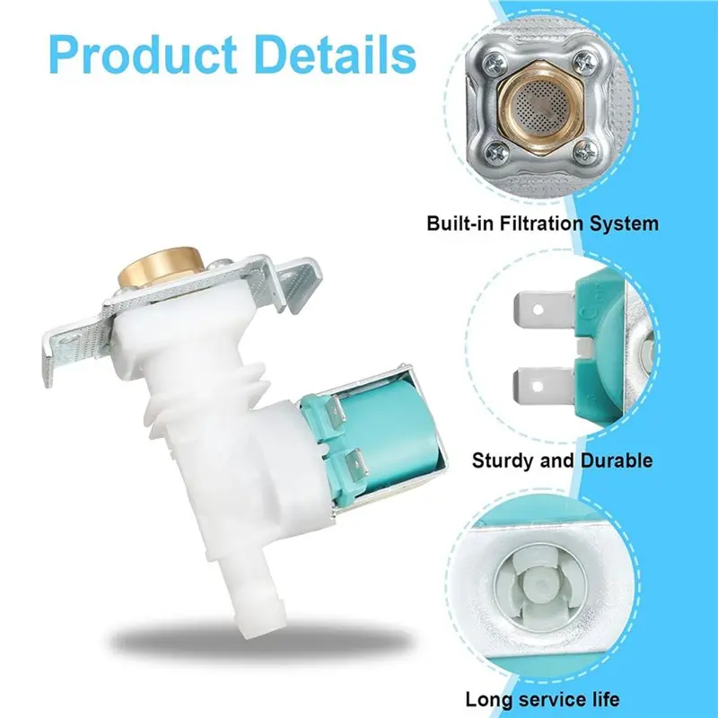 UNCL Replacement Inlet Valve For Dishwasher-Water Inlet Valve Assy-00425458, Fits Model Code 33299086