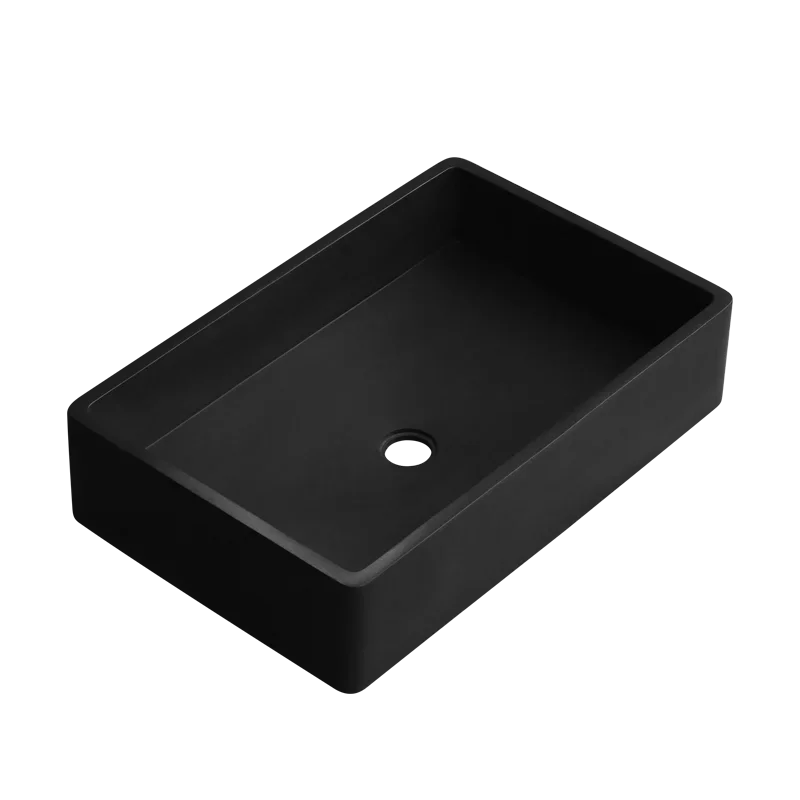 Industrial simple style decoration Engineering rectangle lavabo bathroom concrete sink wash cement basin