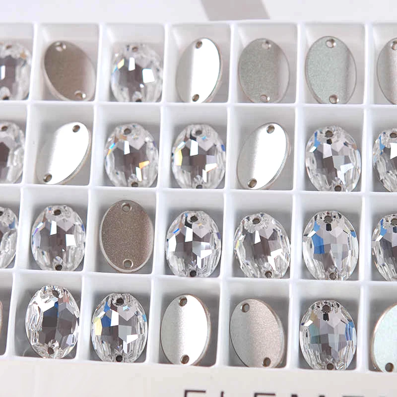 

6A K9 Стекло Пришивные Стразы Овальной формы Швейные Камни Красочные Стразы Пришивные Стразы K9 Для Одежды Одежда Платье