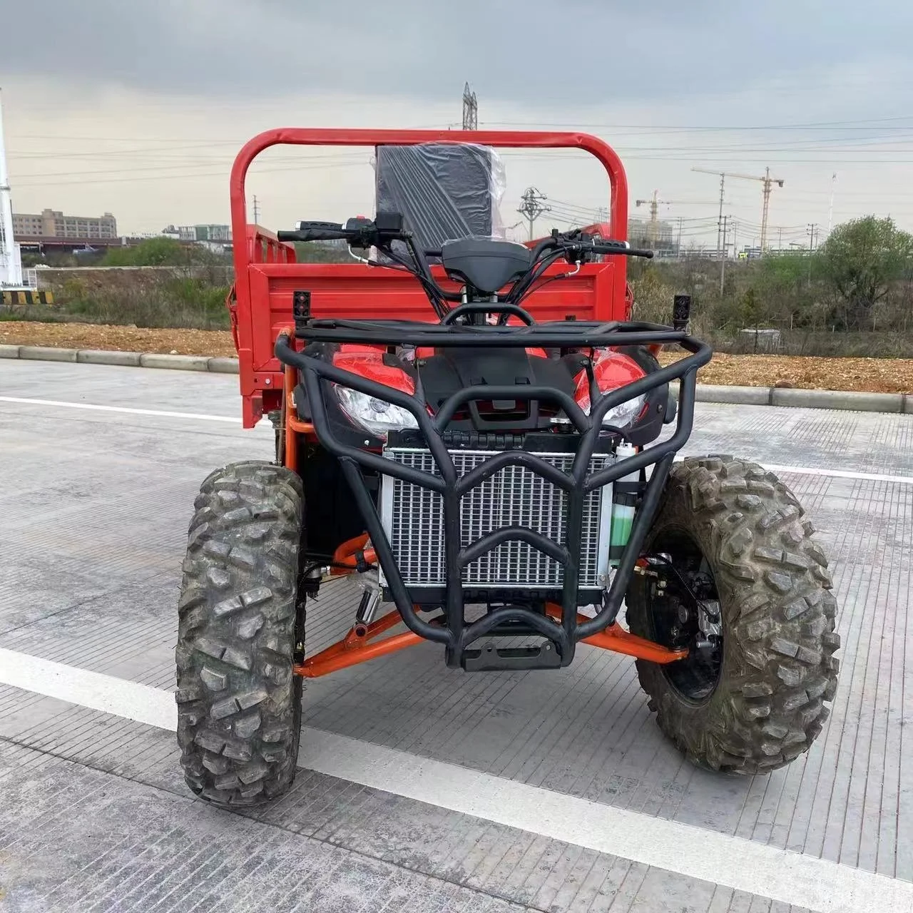 2024 New price  4X4 Quad Bike 400cc 500cc 300cc ATV for Adults Cargo with Trailer Shaft Drive