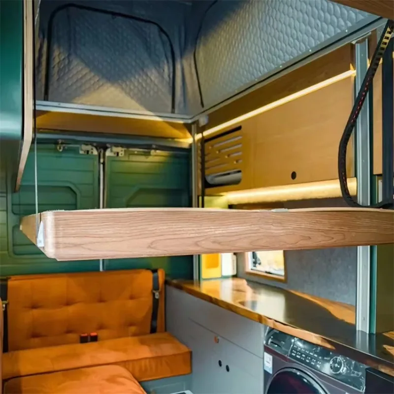 2025 OEM مرسيدس بنز فان نظام السرير الكهربائي مع شريحة خشبية إطار ألومنيوم عالي القوة