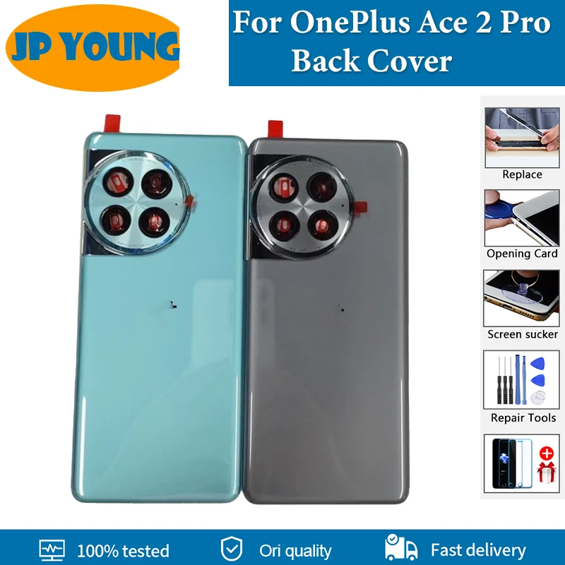 Original Back Cover For OnePlus Ace 2 Pro Battery Cover Rear Housing Cover For OnePlus Ace 2Pro 1+ Ace 2 Pro Back Door Replace