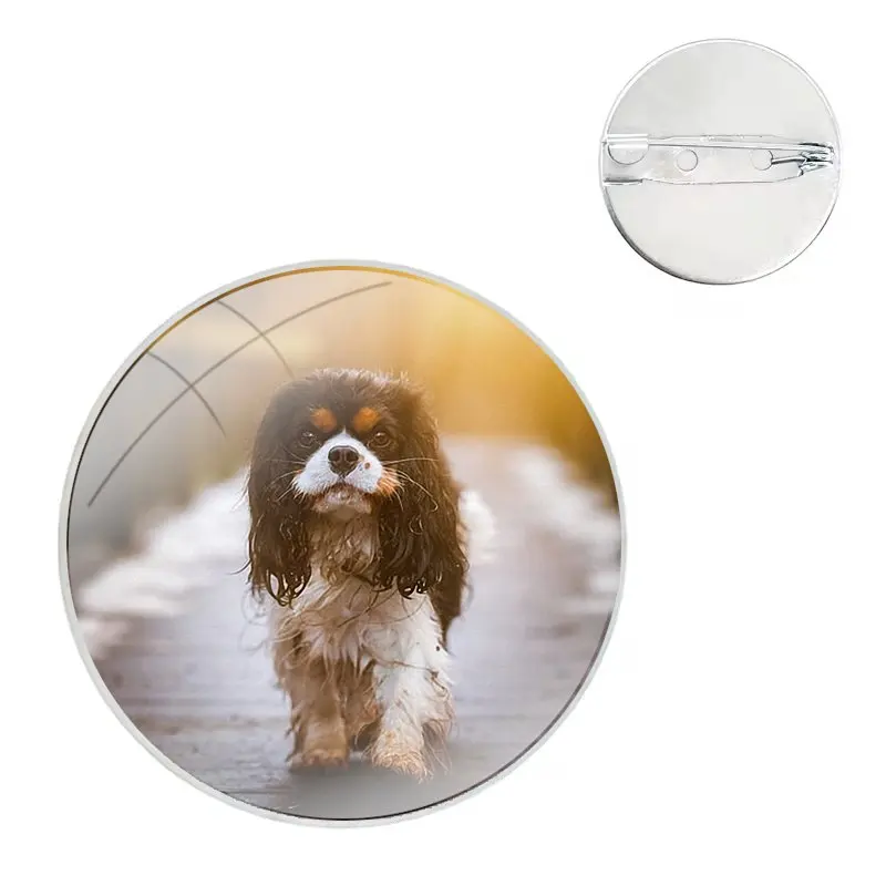 Cavalier King Charles Badge Brooch Pin Accessories For Clothes Backpack Decoration gift