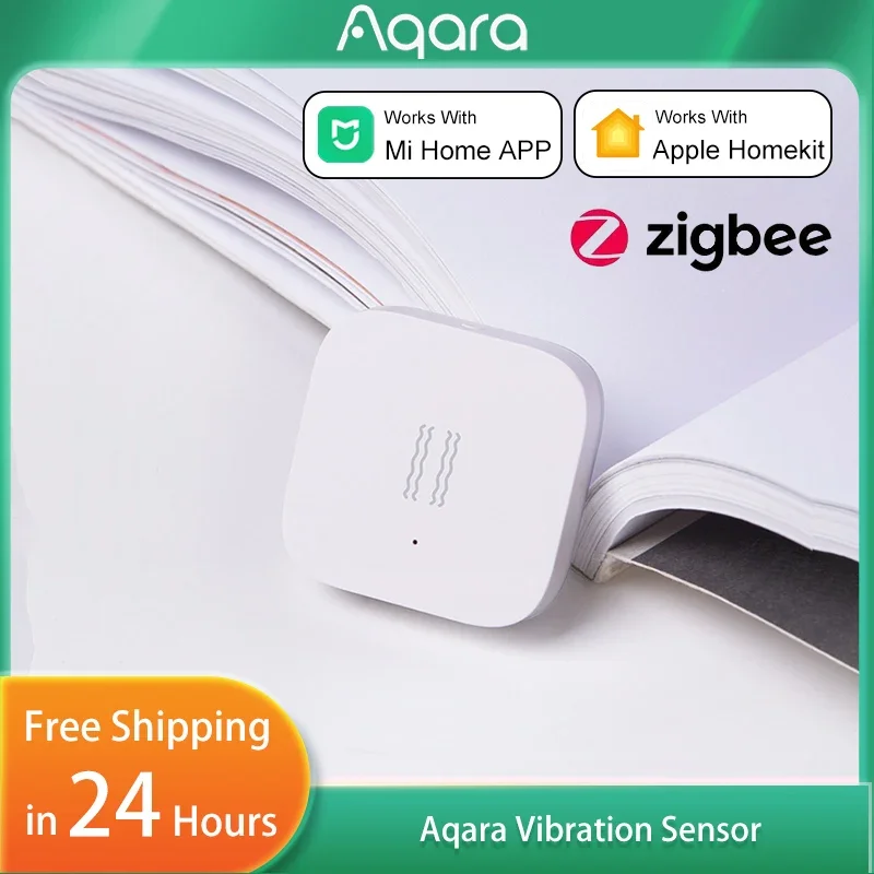 

Aqara Smart Vibration Sensor Zigbee Motion Shock Sensor Detection Alarm Monitor Built In Gyro For Xiaomi Mijia Homekit Smarthome