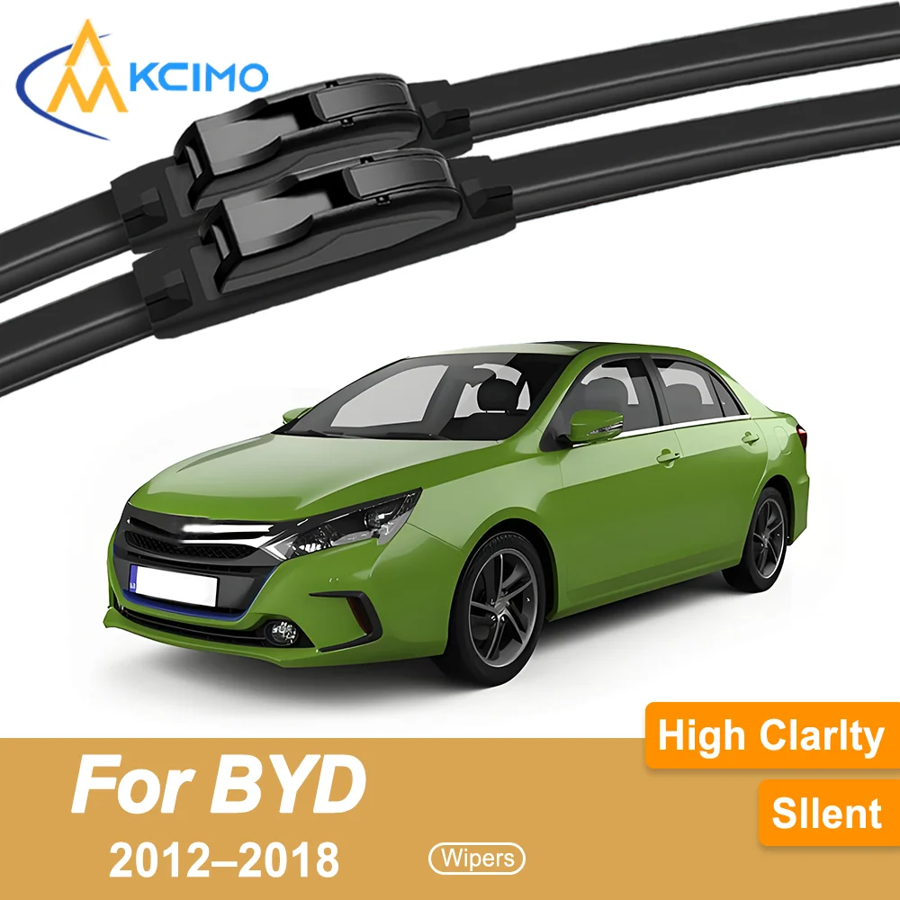 

2-Pack Superior Wiper Blades for BYD BYD F3 Plus (Surui) 2012–2018 All-Season Durable Quiet Wiping Uninterrupted Visibility
