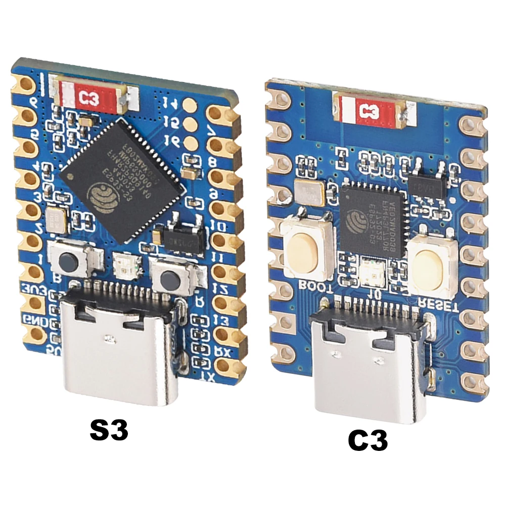 Плата разработки ESP32-C3-Zero ESP32-S3-Zero ESP32-C3FN4 Одноядерный/ESP32-S3FH4R2 Двухъядерный процессор с поддержкой Wi-Fi Bluetooth-совместимый