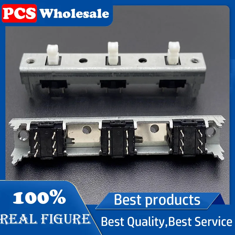 3 position interconnect interactive interlock self-locking switch in line 6P with lock mixer power amplifier panel button