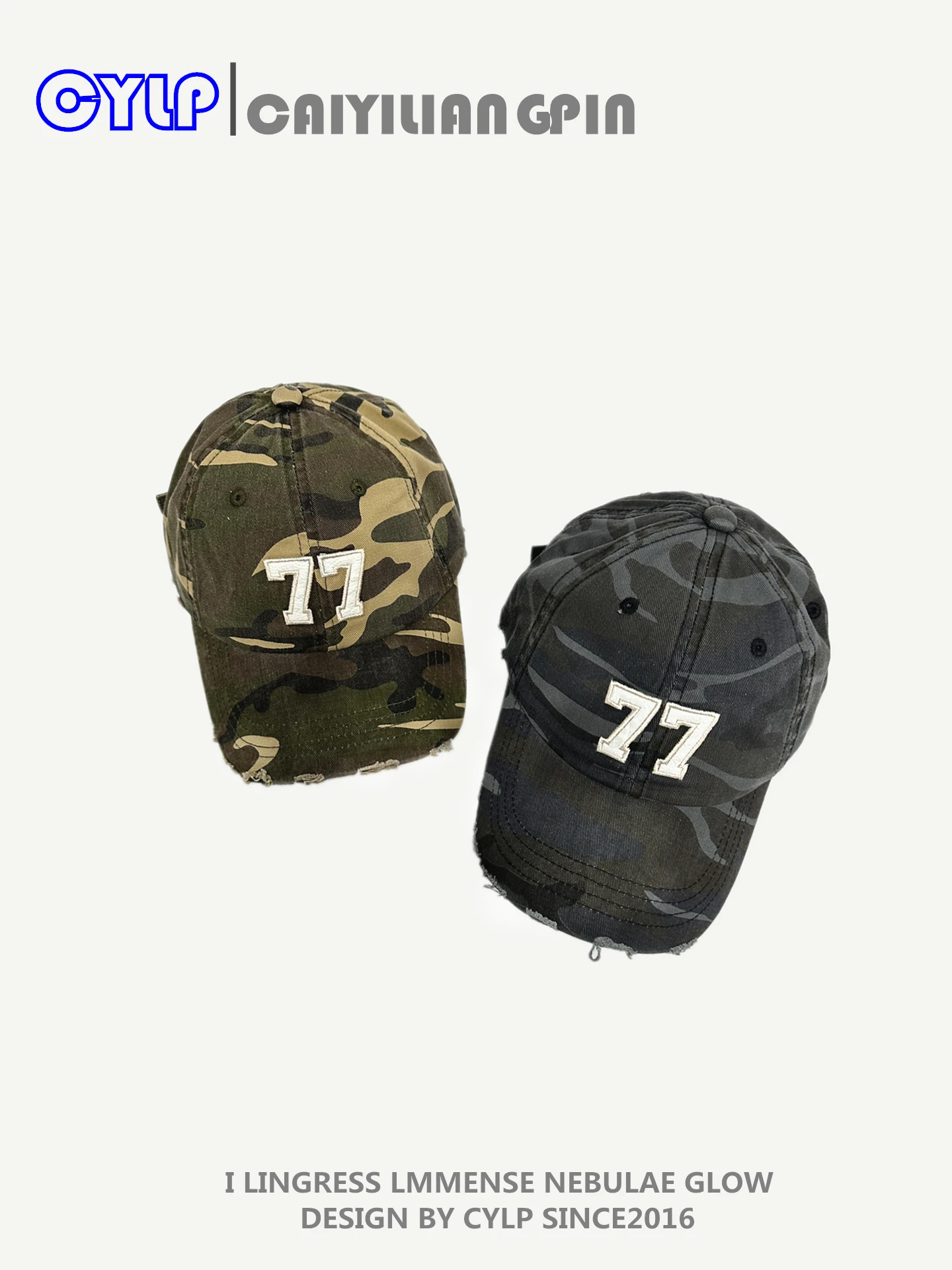 

Hat men's retro embroidery baseball cap spring and summer street sunshade cap women show small face