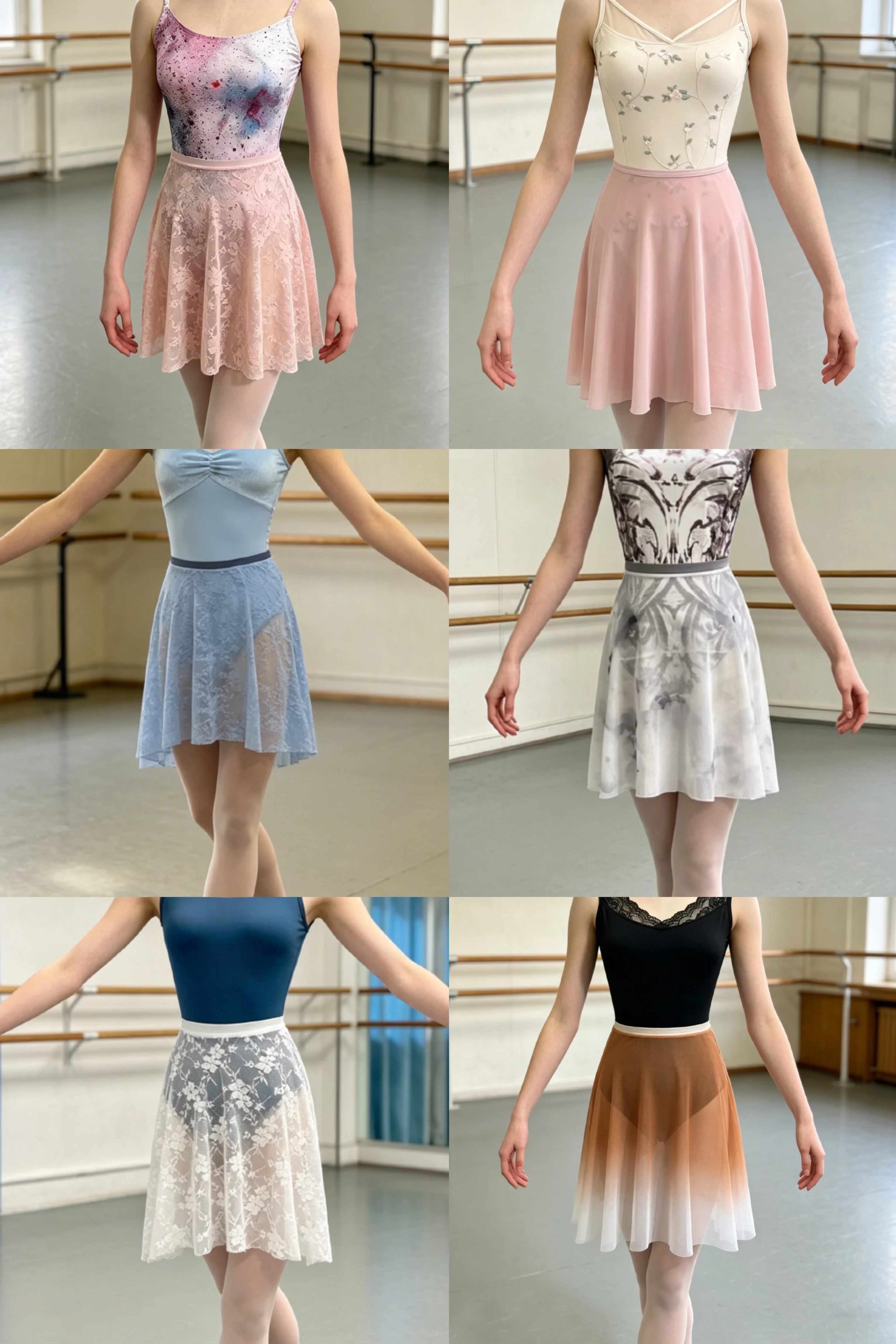 Women Ballet Apron Tutu New High Quality Gradient Soft Net Practice Leotard Skirt Adult Elegance Ballet Dancing Dress