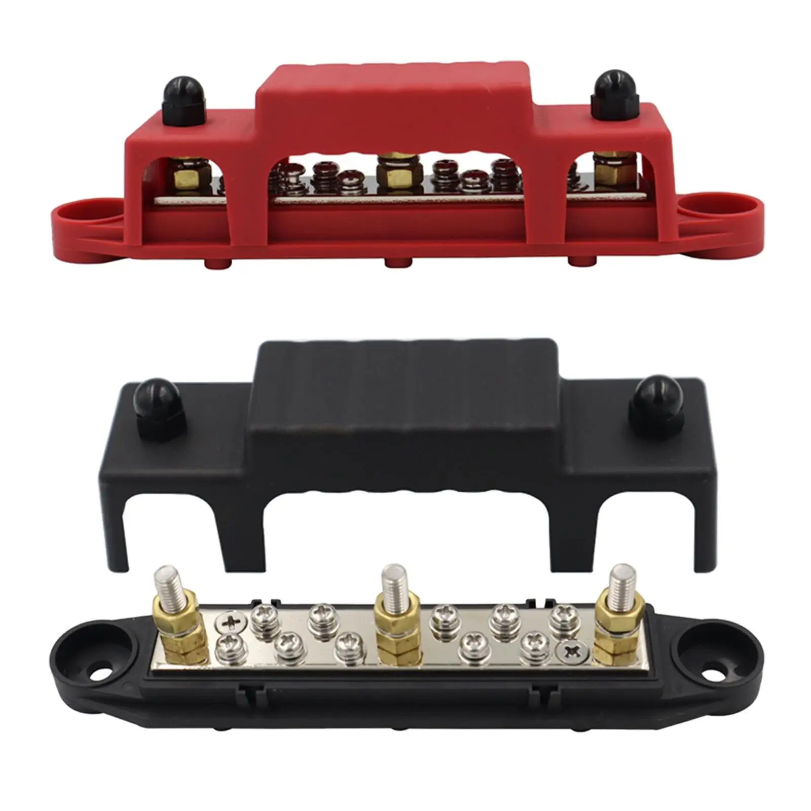 10Terminal Distribution Block 150A Continuous Current Buss Bar for Auto