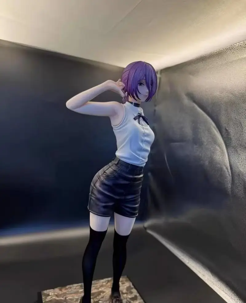 Reze الشيطان فتاة جميلة أنيمي عمل الشكل تحصيل مزدوج رئيس مبادلة بالمنشار رجل نموذج حلية تمثال هدية لمحبي