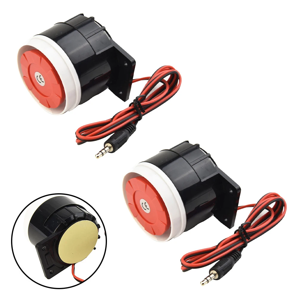 

DC 12V 120dB Loud Indoor Siren Wired Alarm Piezoelectric Electronic Buzzer For Home Security 320/600/1000/1200mA 6-15VDC