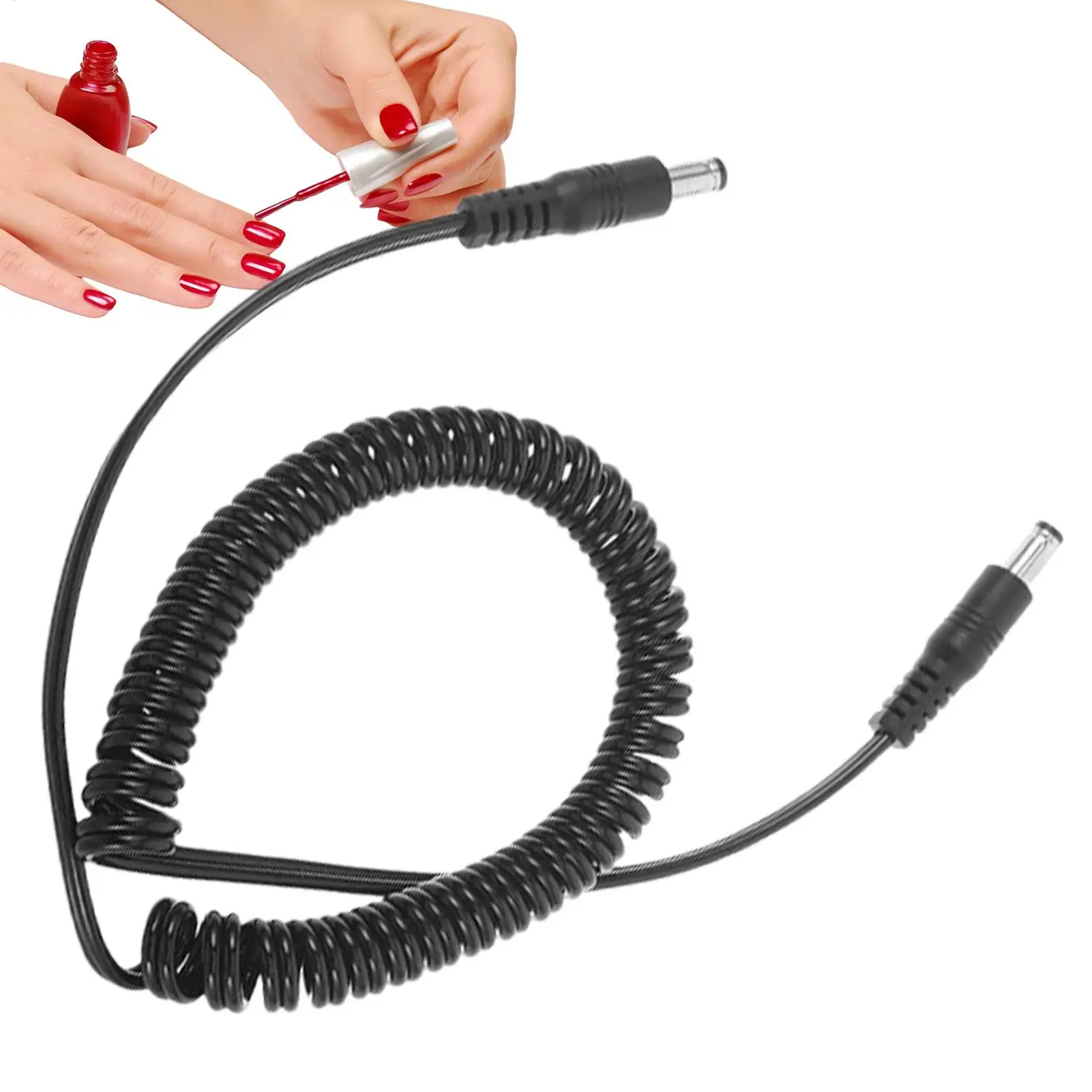 

Nail Drill Cord Replacement/ DC Spring Power Cord/ Nail File Machine Connection Cable/ Power Wire Replacement Motor Cord