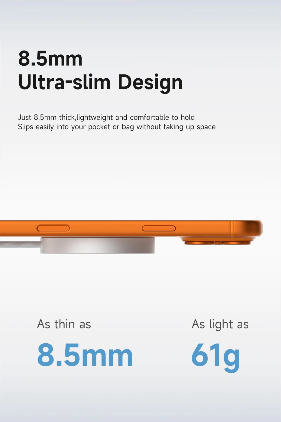 Hagibis Dual-Sided Magnetic Wireless Charger Qi2 25W