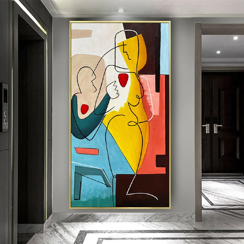 Modern Artists Copy Picasso Canvas Pictures Abstract Wall Art Decor Living Room Home Trim Artworks Famous Oil Painting Christmas