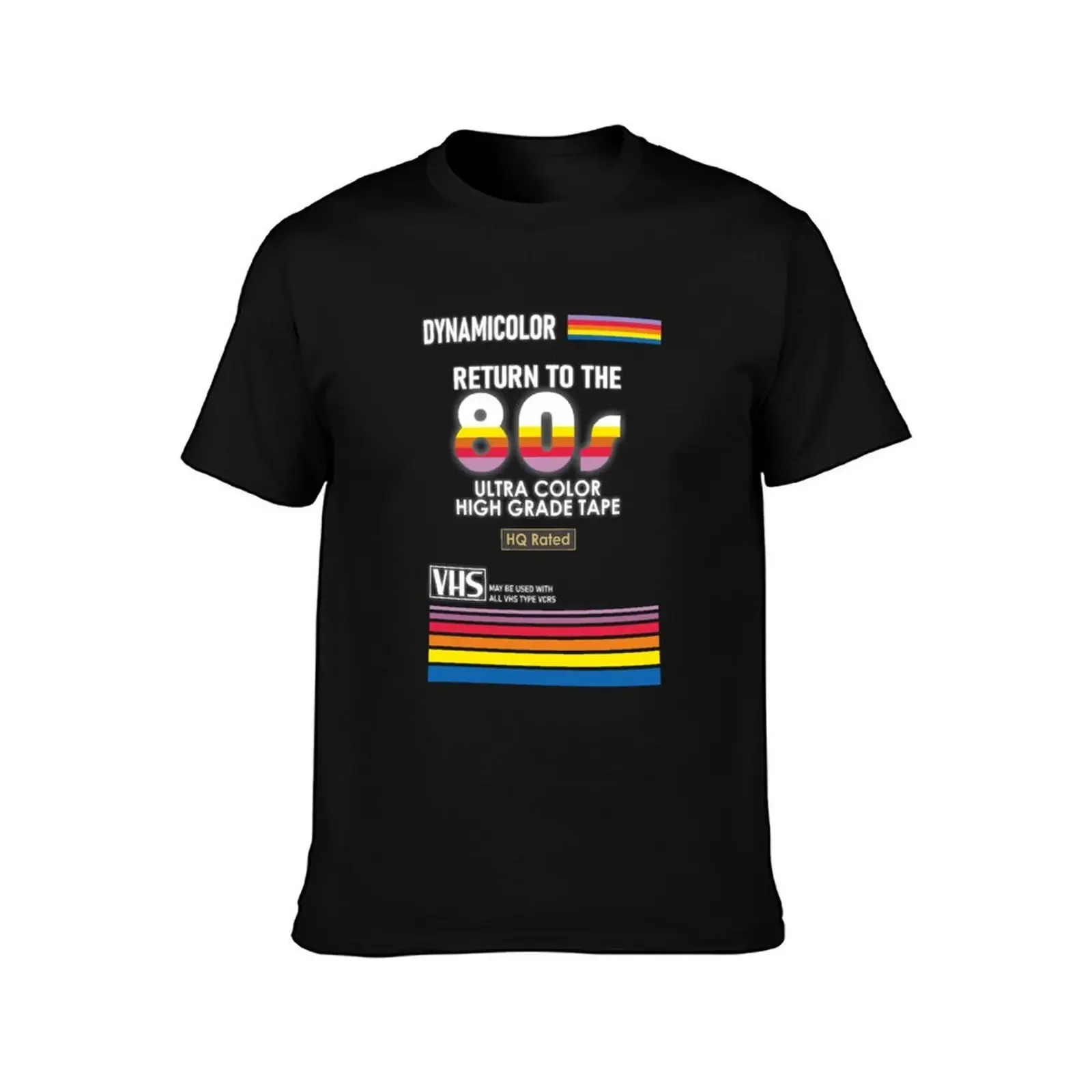 VHS Inspired Retro 80s Poster - Return to the 80s / T-Shirt customs design your own tees cute clothes mens cotton t shirts