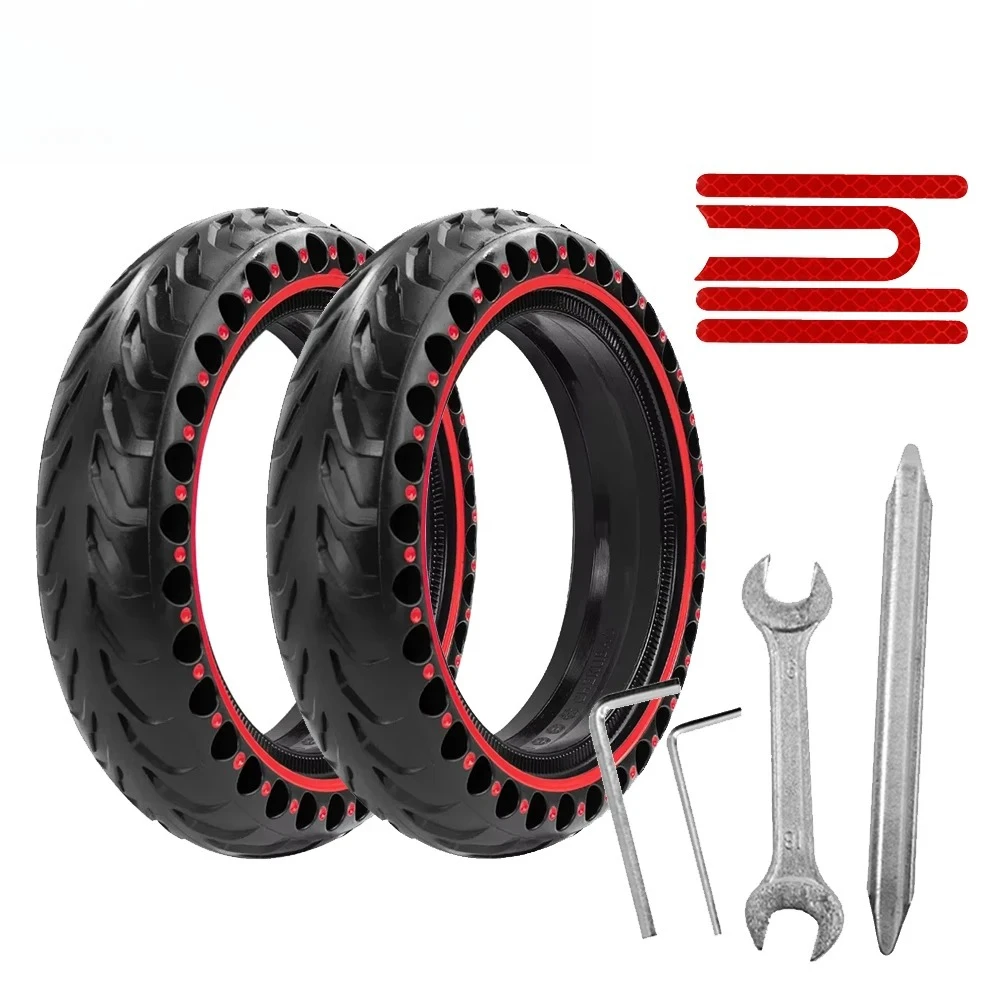 

For Xiaomi M365 1S Pro Pro2 E-cooter 8.5 Inch Solid Tire Shock Absorber Damping Tyre Durable Wheel Cover Sticker Tools Parts