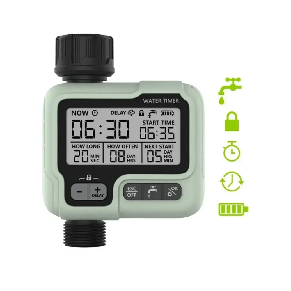 HCT-322 Automatic Water Timer Garden Digital Irrigation Outdoor Sprinkler Intelligent Water&Time To Save Machine Used
