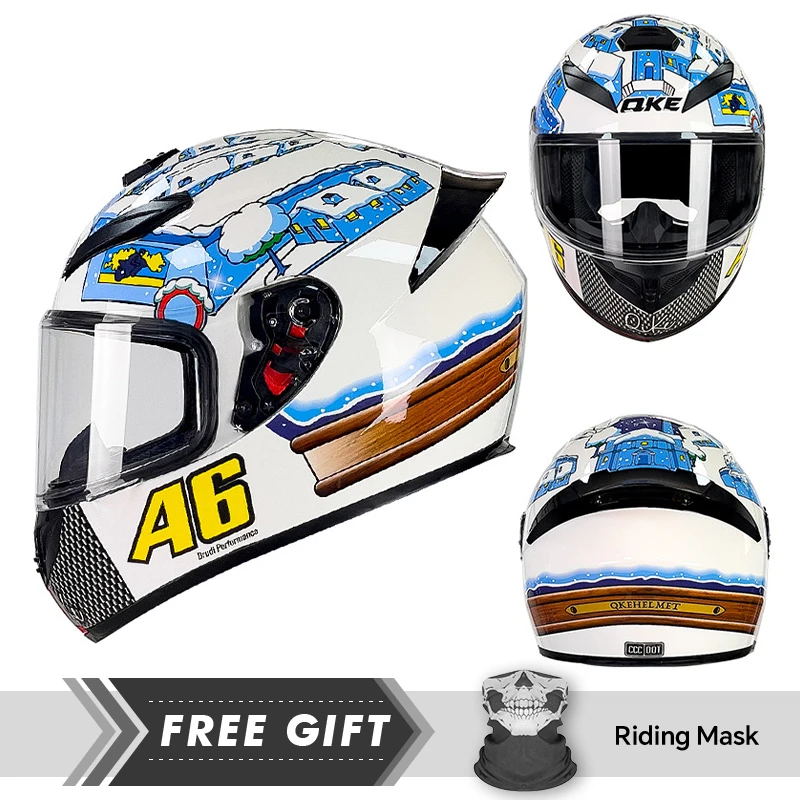 Crash Headpiece Full Face Helmet Men Women Unisex Motorcycle Helmet Full Face Helmet Comfortable Ventilation Capacete De Moto