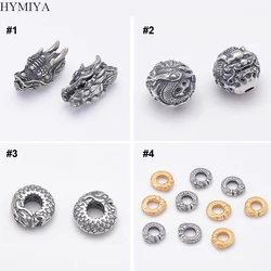 100% 925 Silver Power Dragon Beads Jewelry Findings Good Luck Loose Beads
