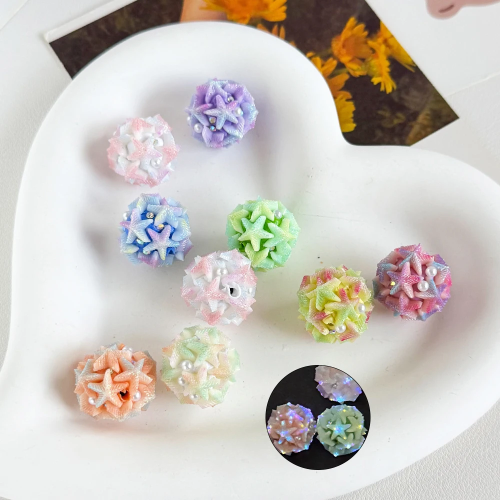

Cordial Design 50Pcs 19*19MM Hand Made/DIY Beads/Luminous Effect/Jewelry Findings & Components/Flower Shape/Fancy Bead #18929