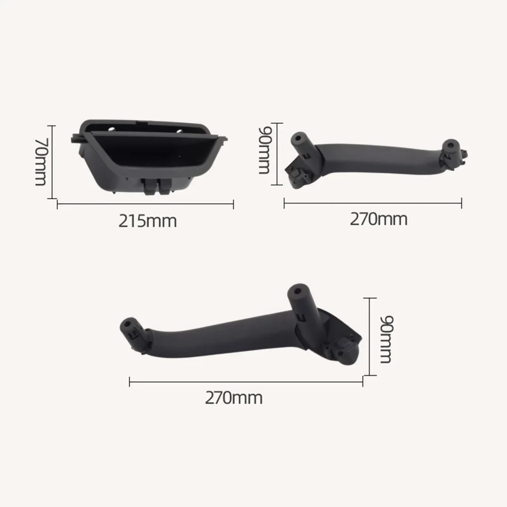 LHD RHD Carro Frente Porta Esquerda Punho Interno, Trim De Puxar, Punho Do Painel Interior, 51417250307, BMW X3, X4, F25, F26, 2010-2016