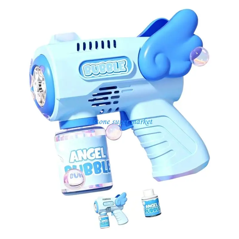 090B Durable ABS Electric Bubble Machine Angel Wing Impact Resistant Safe for Kids Entertainment Home or Outside Settings