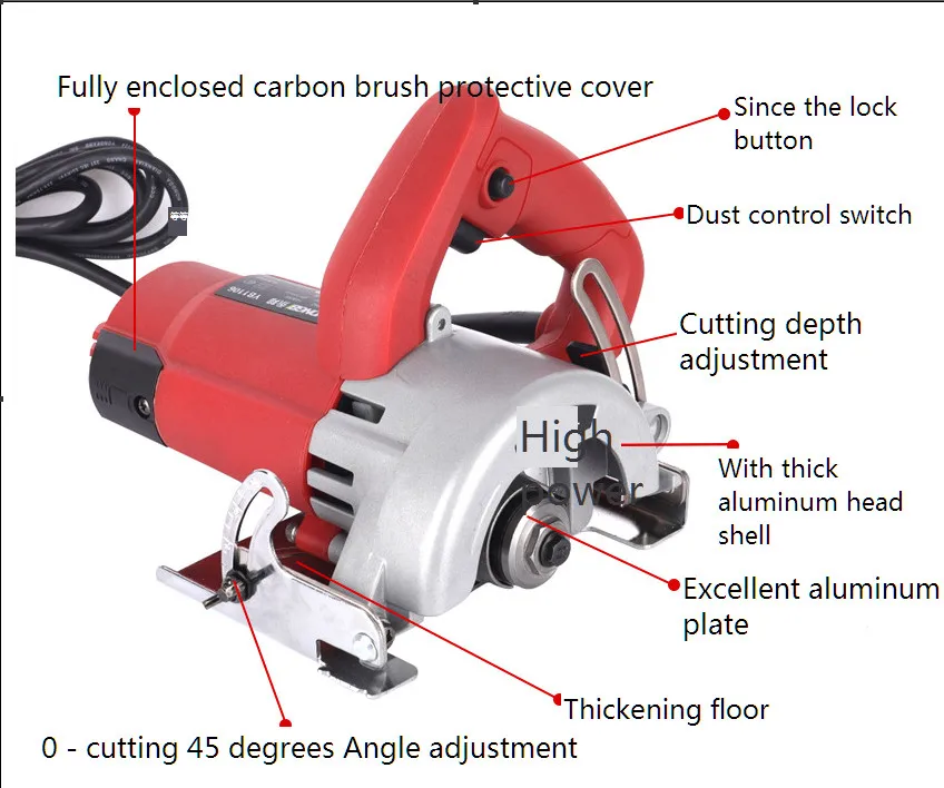 Marble cutting machine toothless saw stone wood ceramic floor tile concrete slotting machine