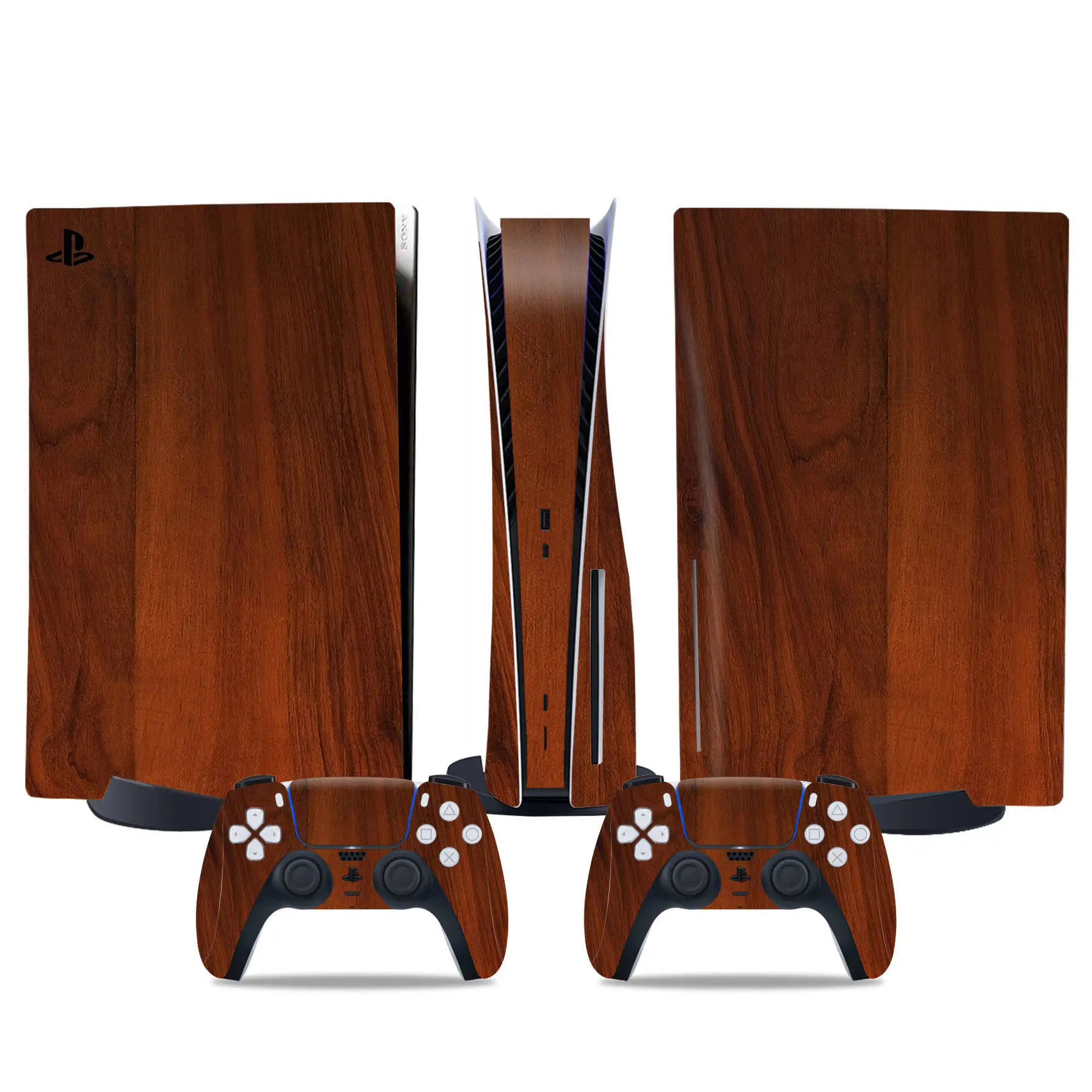 Minimalist Wooden Colors for PS5 – Modern Console Wraps