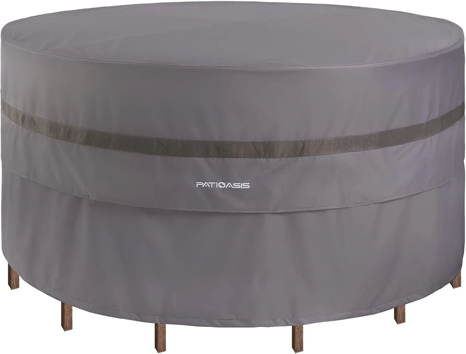 

Round Patio Table and Chairs Cover, 90" Dia x 30" H, Waterproof, Windproof, UV-Resistant