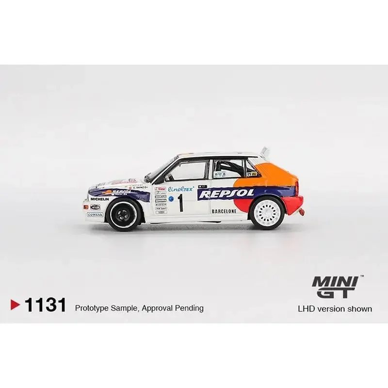 ما قبل البيع MINIGT 1131 Lancia 1:64 Delta HF 1993 Rallye Monte Carlo Integrale Evoluzione # 1 مجموعة ألعاب نموذج سيارة دييكاست