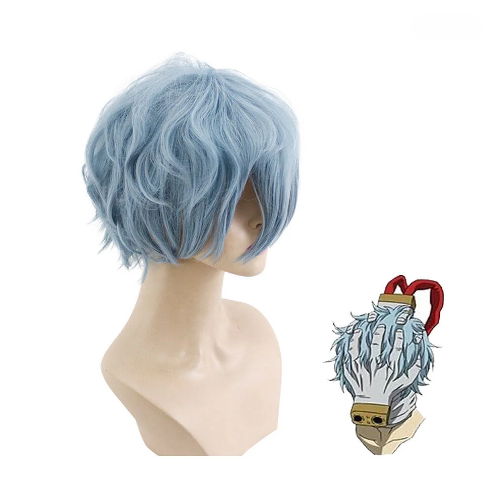 BNHA Akademia Tomura Shigaraki Wave Blue Synthetic Wig