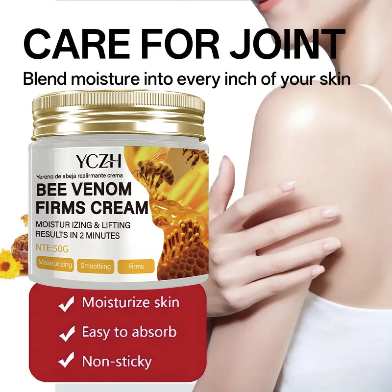 قطعة واحدة من لوشن شد سم النحل للوجه والجسم واليدين - مكونات طبيعية، تحتوي على تركيبة مضادة للتجاعيد، مما يجعل البشرة أكثر ثباتًا وناعمًا، مناسبة لجميع أنواع البشرة بشكل جميل، لوشن مرطب #5